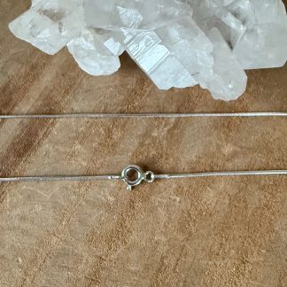 Zilveren ketting slangencollier 47 cm