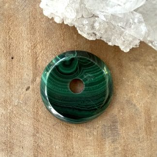 Malachiet donut 4 cm