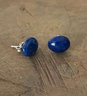 Lapis lazuli oorbellen