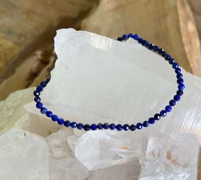 Lapis lazuli armband facet 3 mm