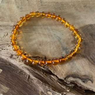 Barnsteen / amber armband 6 mm