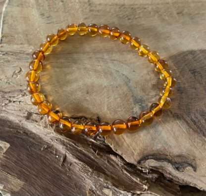 Barnsteen / amber armband 6 mm