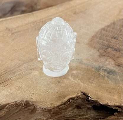 Bergkristal boeddha hoofdje