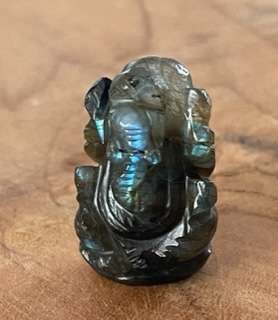 Labradoriet Ganesh beeld 3 cm