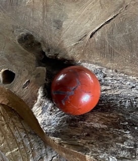 Rode jaspis bal 3.3 cm
