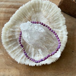 Robijn armband facet 4 mm