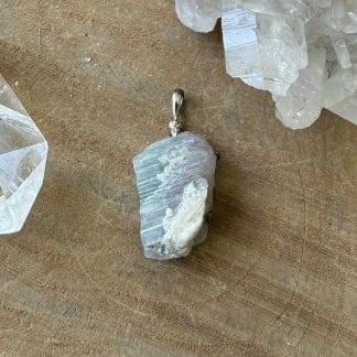 Toermalijn hanger gezet in zilver 925 gehalte