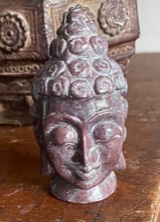 Robijn boeddha hoofd