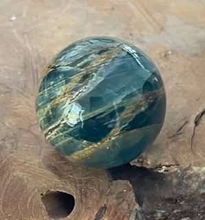 Blauwe onyx bal 4.3 cm