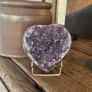 Amethist hart 9 cm