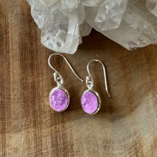 kobalt calciet oorhangers