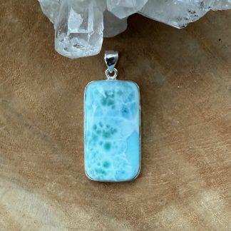 Larimar hanger gezet in zilver 925 gehalte