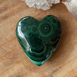 Malachiet hart 7 cm