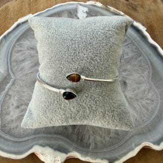 Tijgeroog armband zilver 925 gehalte