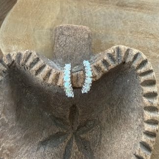 Opaal oorbellen gezet in zilver 925 gehalte